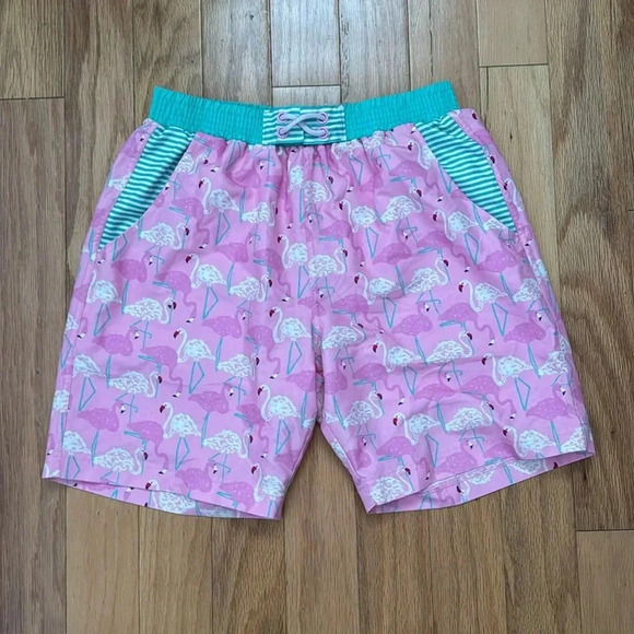 Matilda Jane | boys | flamingo swim shorts | size S - Picture 1 of 3